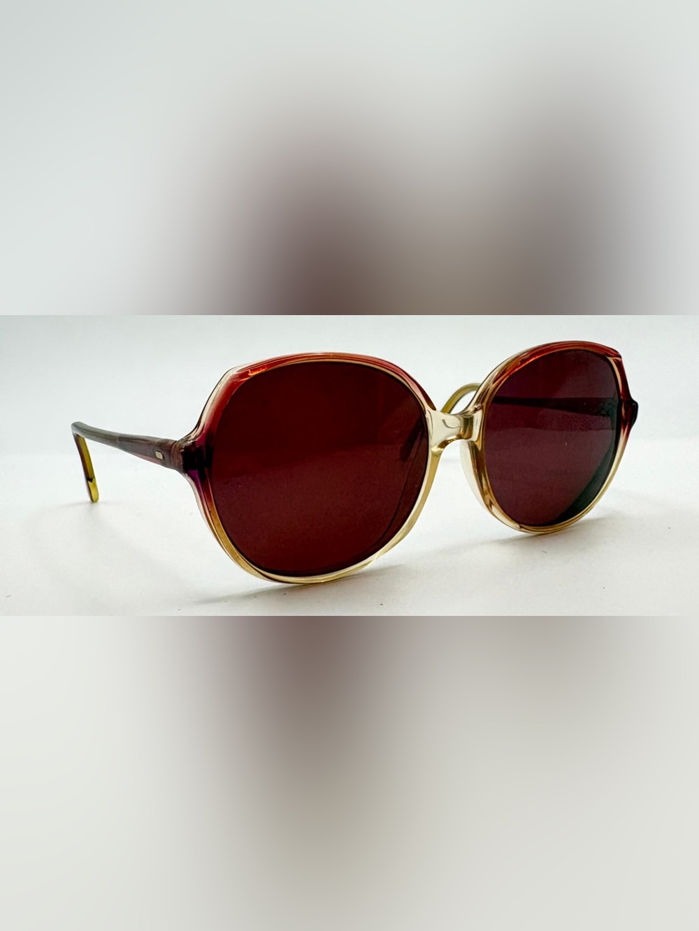 VE 804 Purple Translucent Oval Sunglasses Frames Only